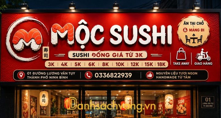 7 Quán sushi ở Ninh Bình ngon chuẩn vị, giá hợp lý