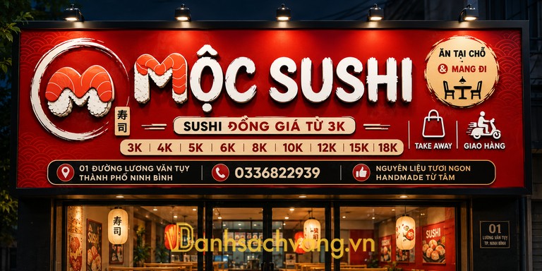 Mộc Sushi Ninh Bình - quán sushi tại Lương Văn Tụy