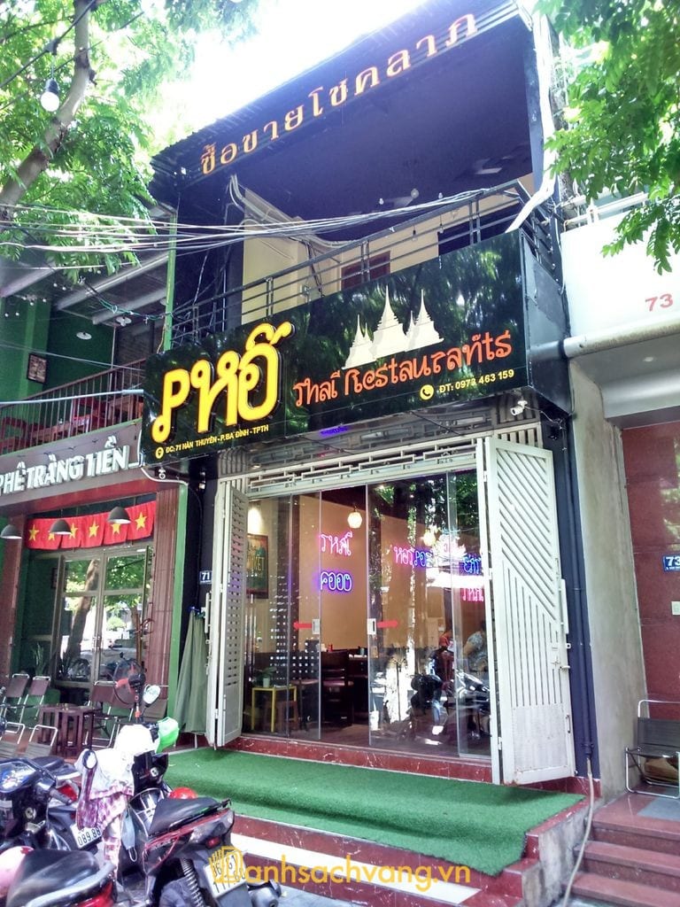 Phố Thái Restaurant - quán Thái trên đường Hàn Thuyên Thanh Hóa