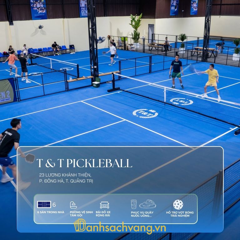 Sân T&T Pickleball tại 23 Lương Khánh Thiện Đông Hà Quảng Trị