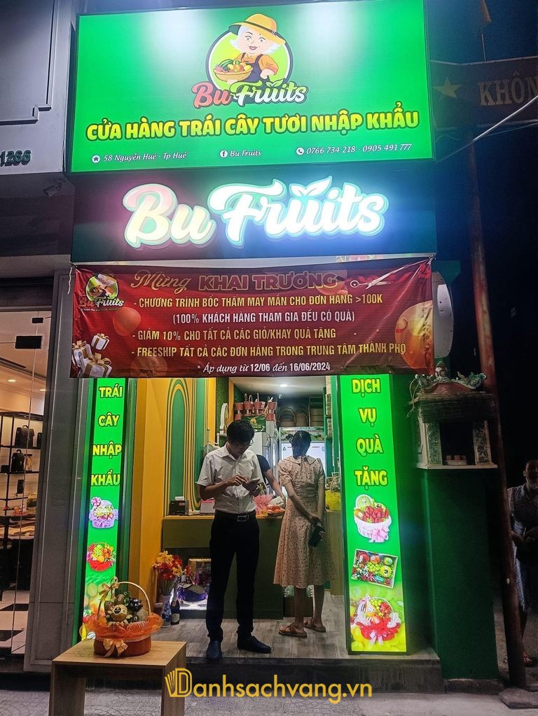 Bu Fruits - shop giỏ quà trái cây ở Huế