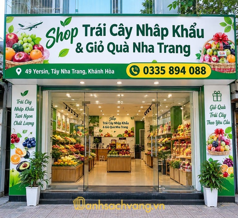 Shop Trái Cây Nhập Khẩu và Giỏ Quà Nha Trang tại 49 Yersin