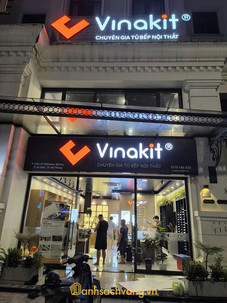 Tủ Bếp Hải Phòng Vinakit - thiết kế thi công tủ bếp nội thất hiện đại tại An Biên