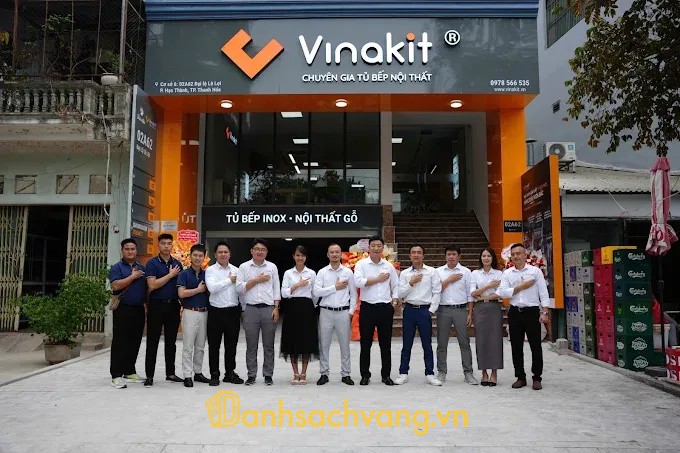 Vinakit - Đơn vị thiết kế thi công tủ bếp inox tại Thanh Hóa