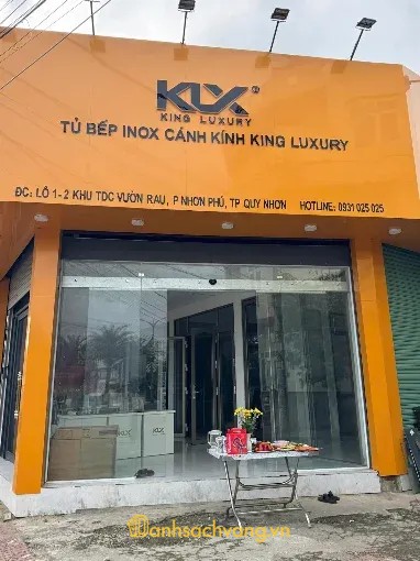 Tủ Bếp Inox Cánh Kính KLX Quy Nhơn - thiết kế thi công tủ bếp inox ở Gia Lai