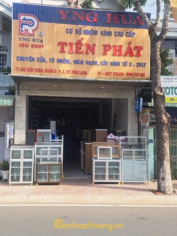 Nhôm kính Tiến Phát Vĩnh Long - thiết kế thi công tủ bếp nhôm