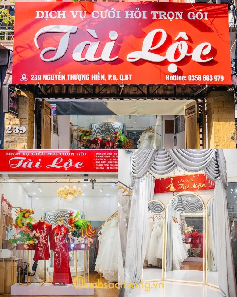 Áo Dài Tài Lộc Bình Thạnh - thuê áo dài cưới hỏi tại TPHCM