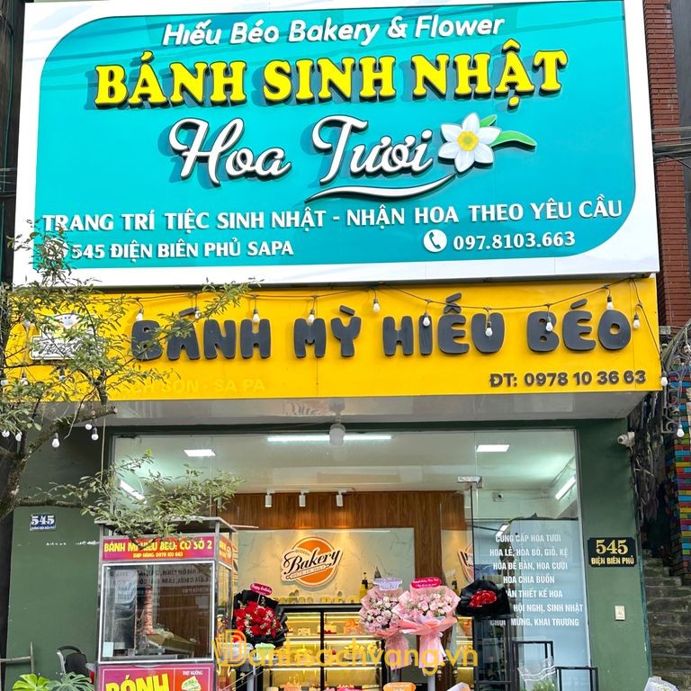 Bánh sinh nhật Hoa tươi HIẾU BÉO SAPA tại 165 Thạch Sơn