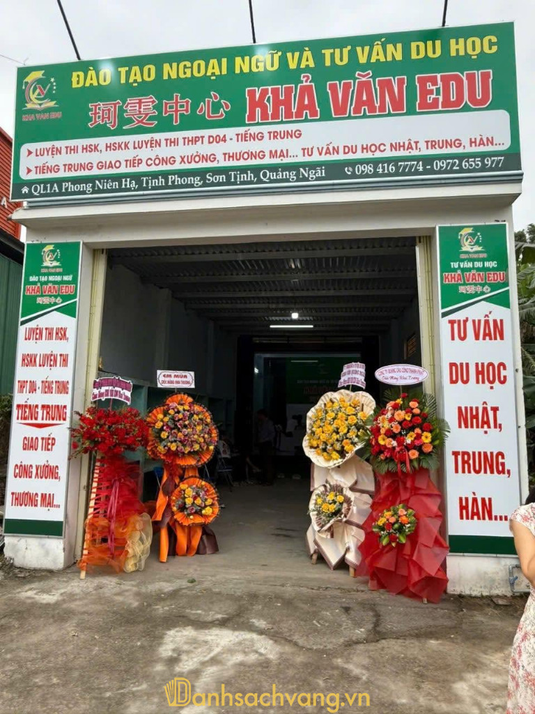 Tiếng Trung Khả Văn VSIP - lớp học tiếng Trung tại Thọ Phong Quảng Ngãi