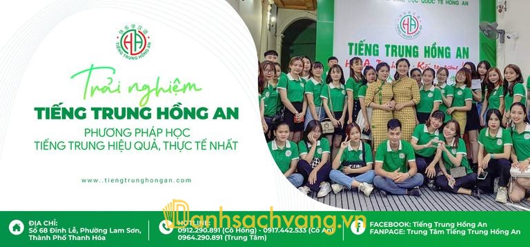 Tiếng Trung Hồng An - trung tâm dạy tiếng Trung tại Đinh Lễ Thanh Hóa