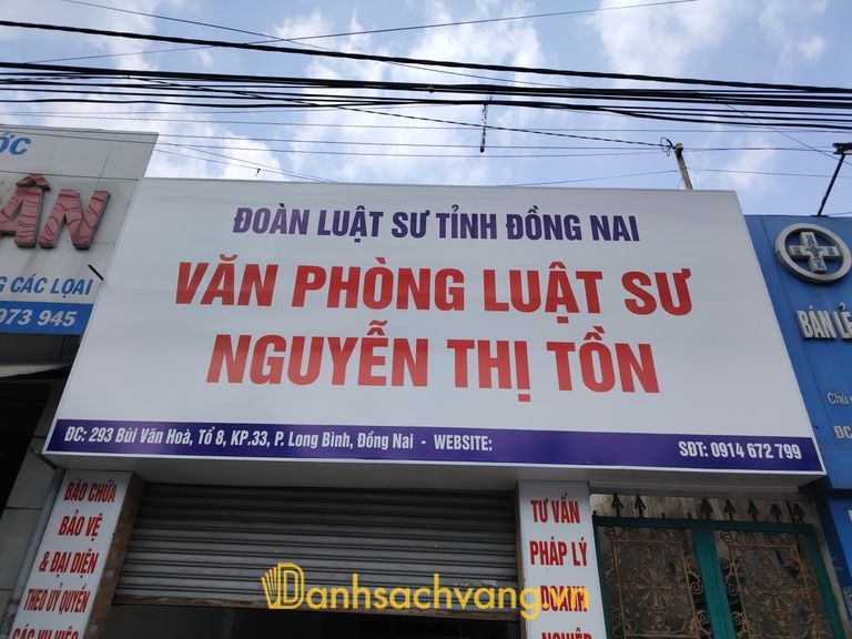 Văn phòng Luật sư Nguyễn Thị Tồn tại Long Bình Đồng Nai