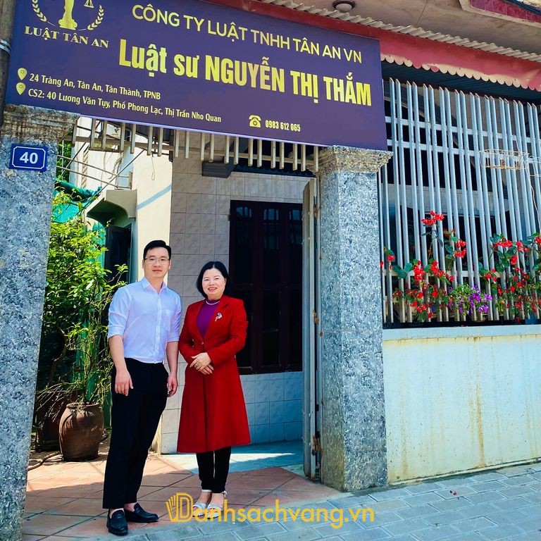 Văn phòng Luật sư Tân An - Luật sư Nguyễn Thị Thắm tại Ninh Bình