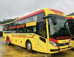 Nhà xe Quang Hạnh limousine 32 giường có WC trên tuyến Cam Ranh Quy Nhơn